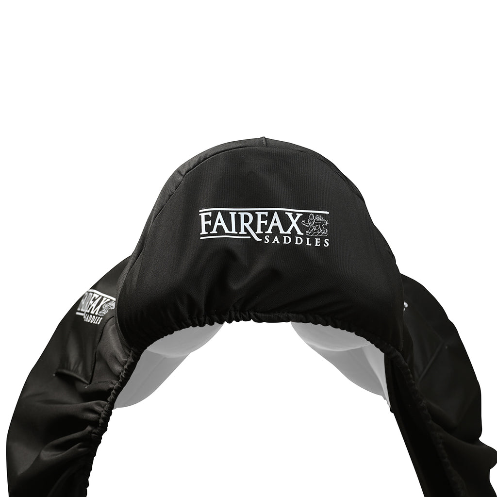 Fairfax Saddles Dressage Saddle Cover shown from back